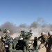 Conversations and down time on the Sierra Battery gun line