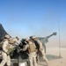 Conversations and down time on the Sierra Battery gun line
