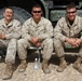 Conversations and down time on the Sierra Battery gun line