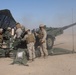 Conversations and down time on the Sierra Battery gun line