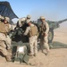 Conversations and down time on the Sierra Battery gun line