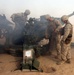 Conversations and down time on the Sierra Battery gun line