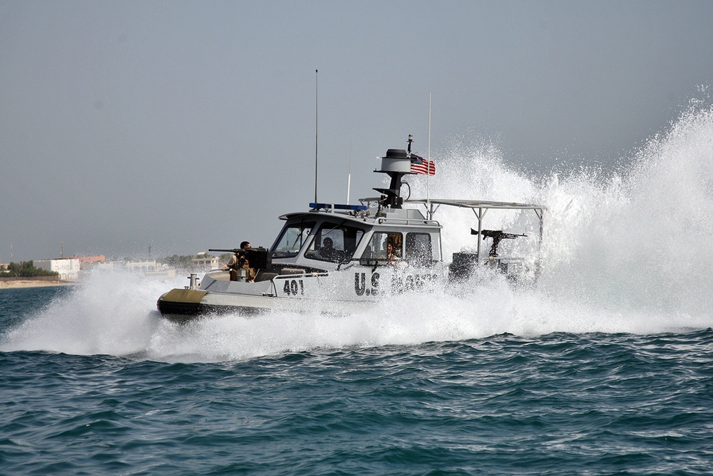 Coast Guard trains off Kuwait