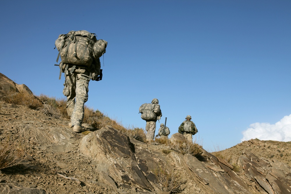 Patrolling in Afghanistan