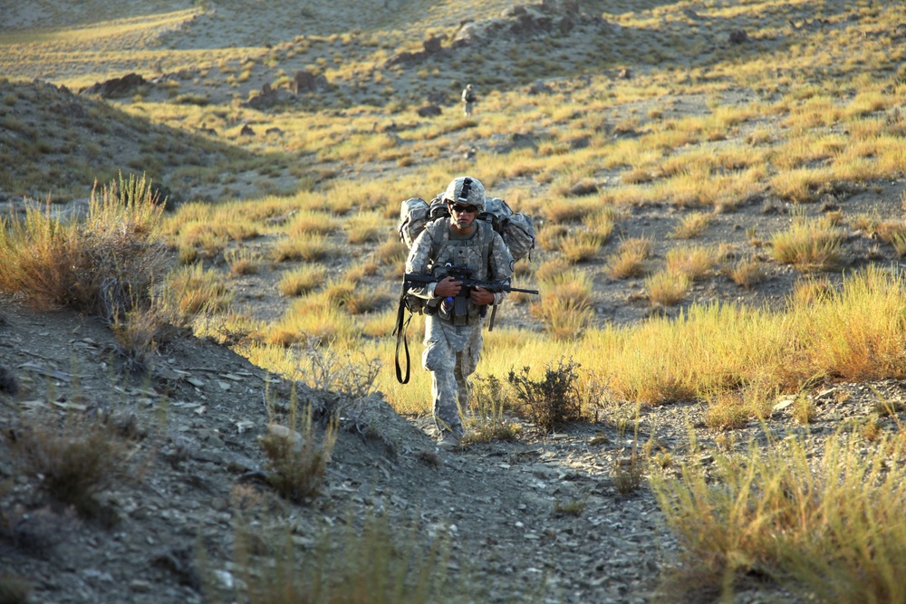 Patrolling in Afghanistan