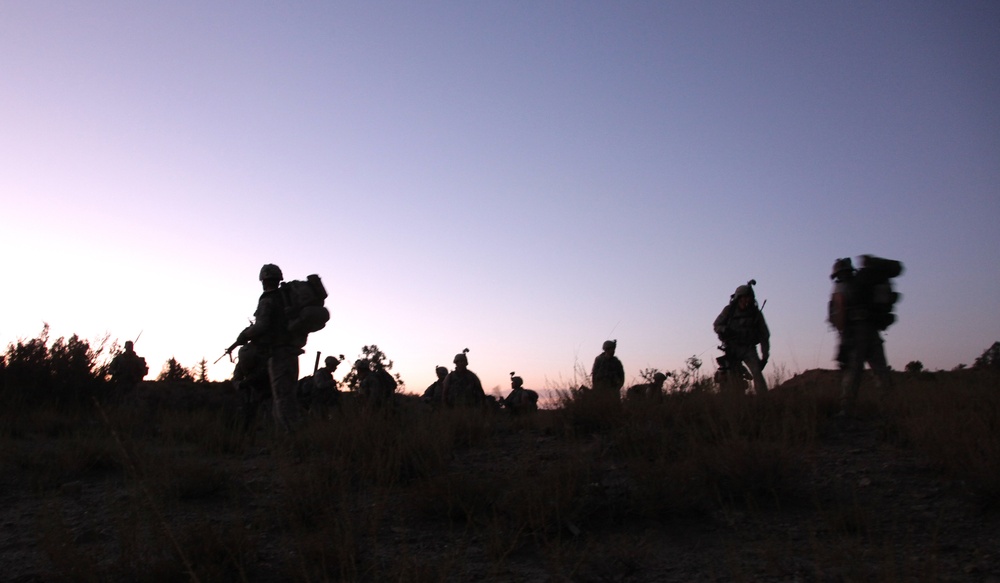 Patrolling in Afghanistan