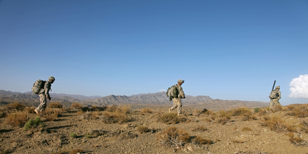 Patrolling in Afghanistan