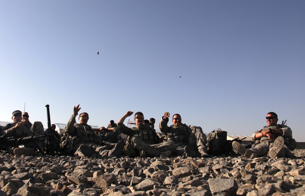 Cavalrymen patrol Paktika province