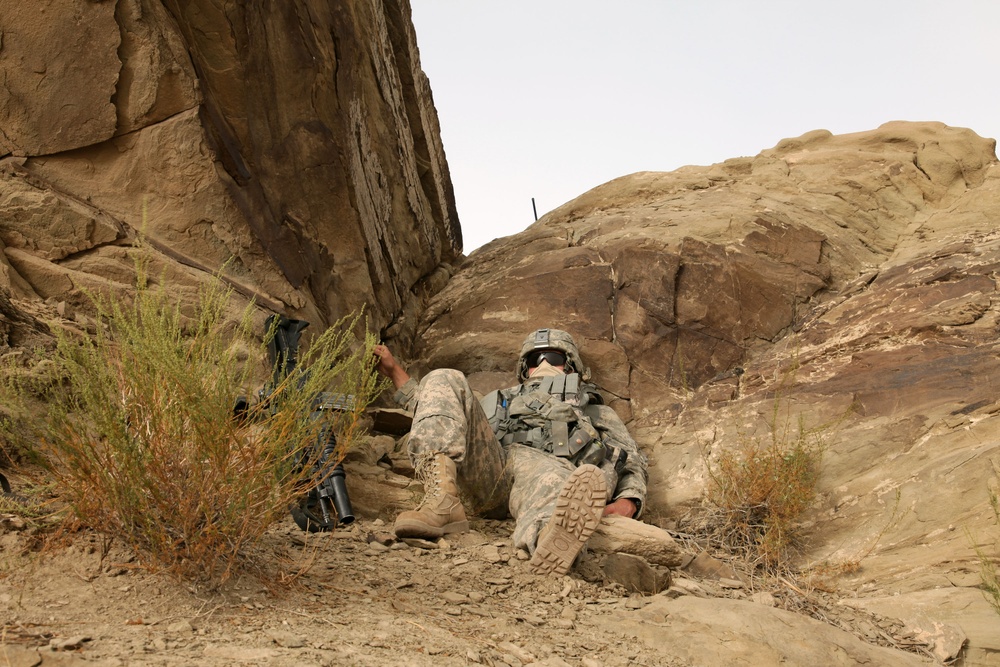 Cavalrymen patrol Paktika province