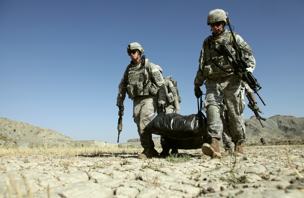 Cavalrymen patrol Paktika province