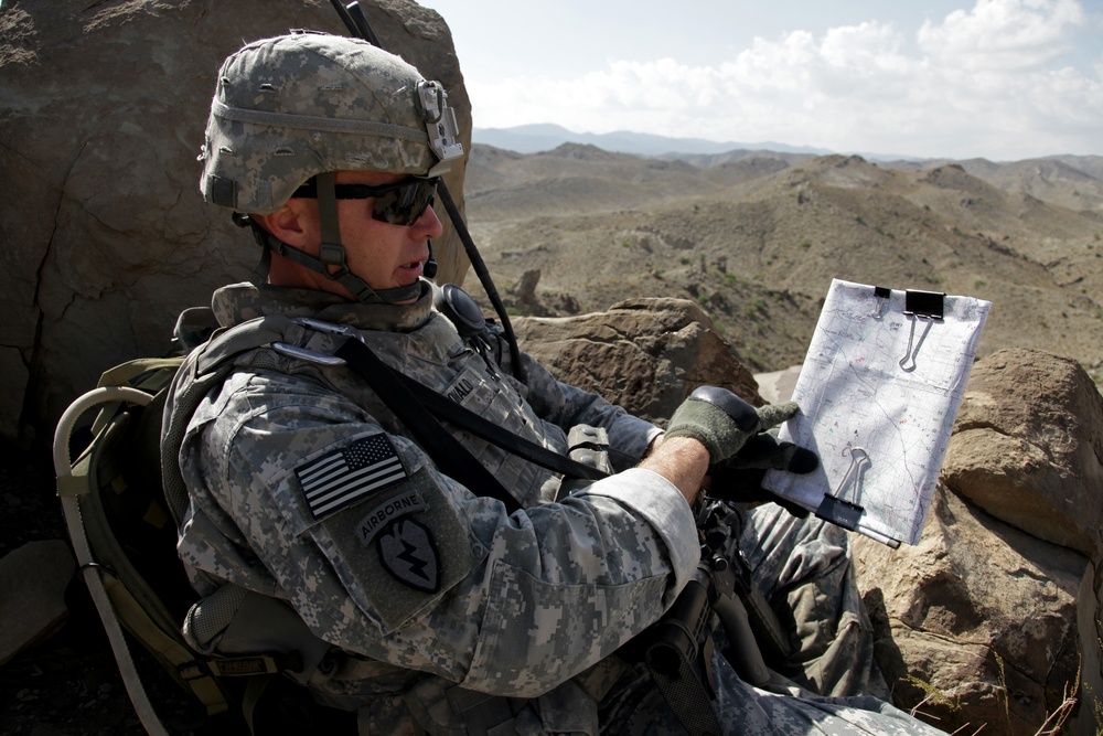 Cavalrymen patrol Paktika province