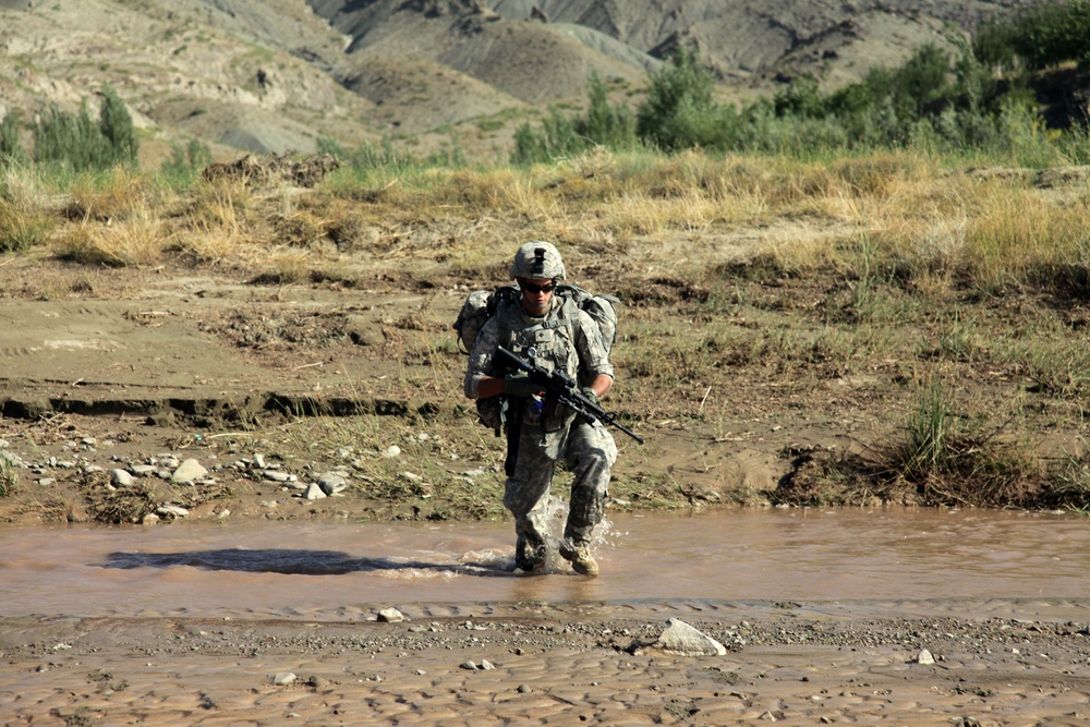 Cavalrymen patrol Paktika province