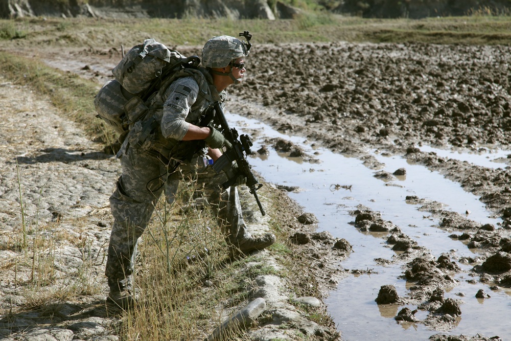 Cavalrymen patrol Paktika province