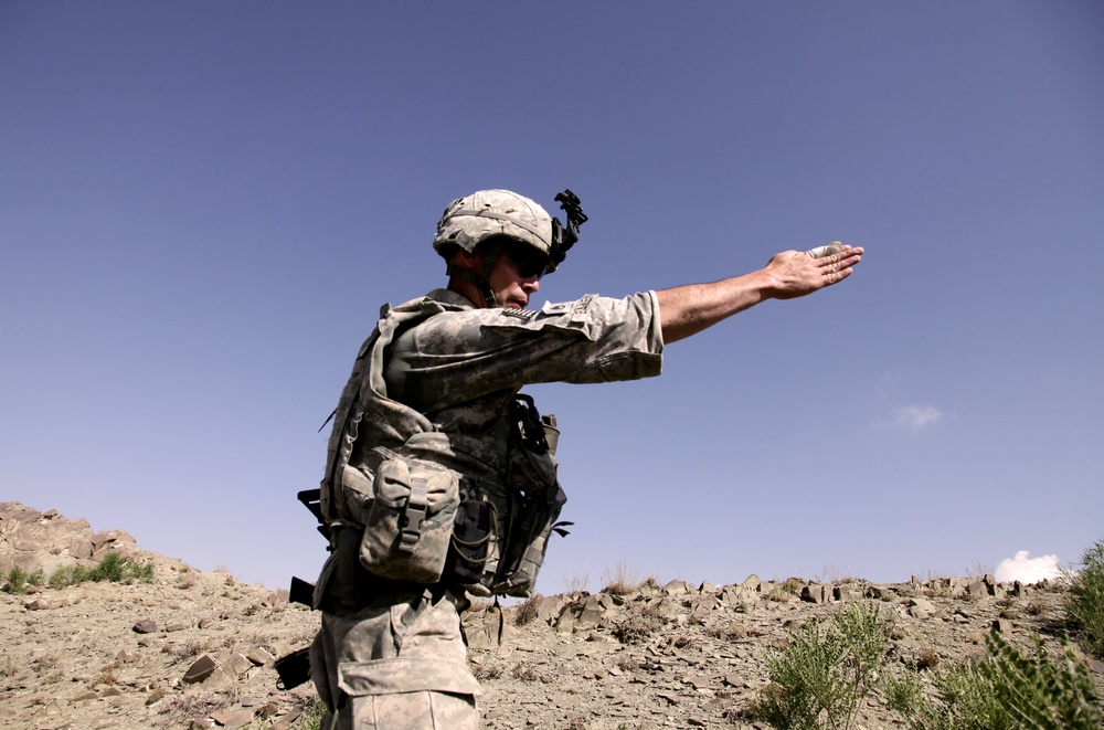 Cavalrymen patrol Paktika province