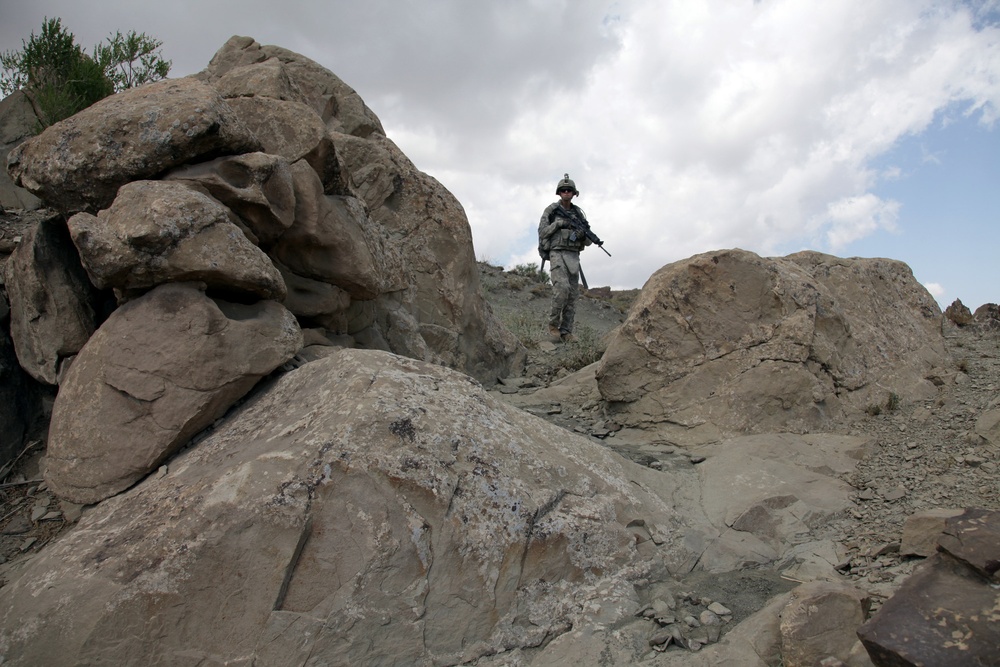 Cavalrymen patrol Paktika province