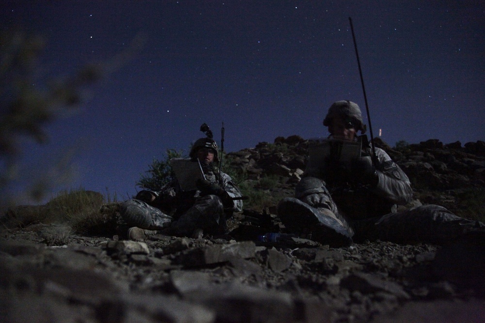 Cavalrymen patrol Paktika province