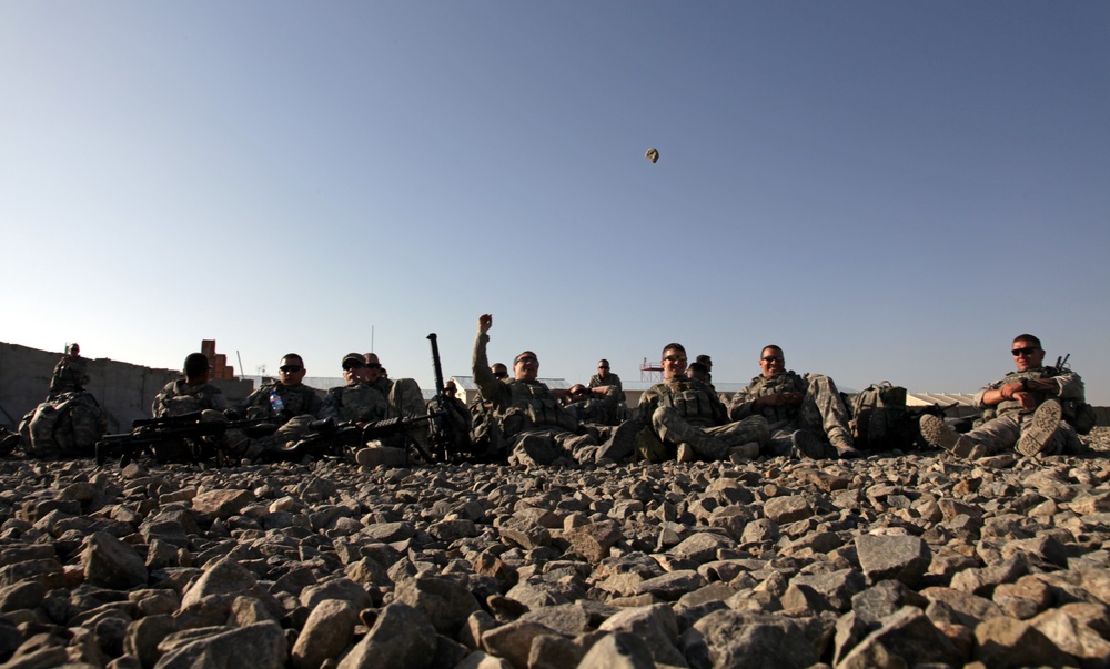 Cavalrymen patrol Paktika province