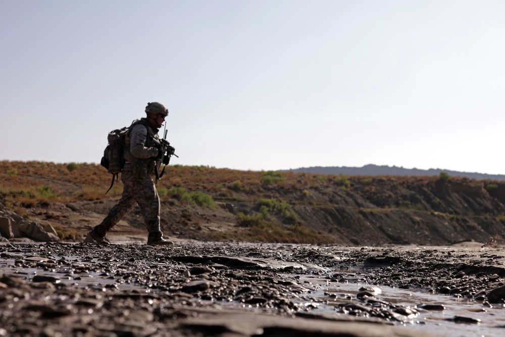 Cavalrymen patrol Paktika province