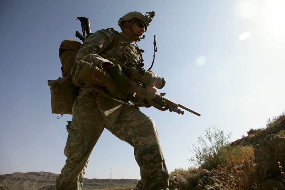 Cavalrymen patrol Paktika province