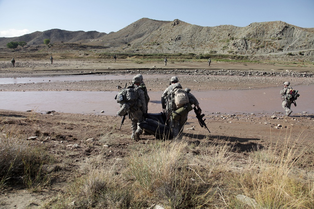 Cavalrymen patrol Paktika province