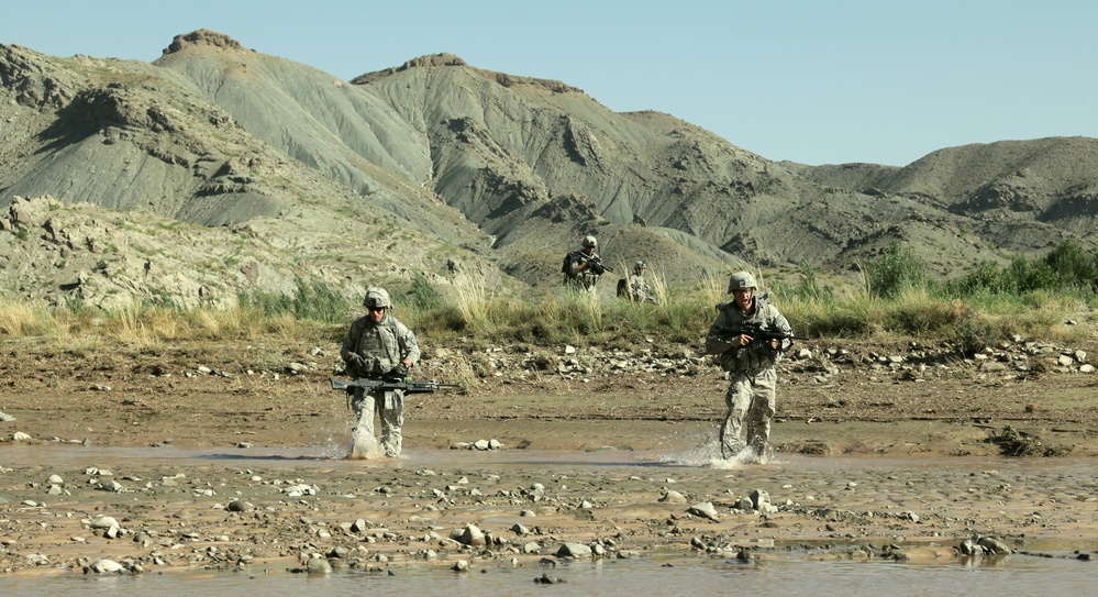 Cavalrymen patrol Paktika province