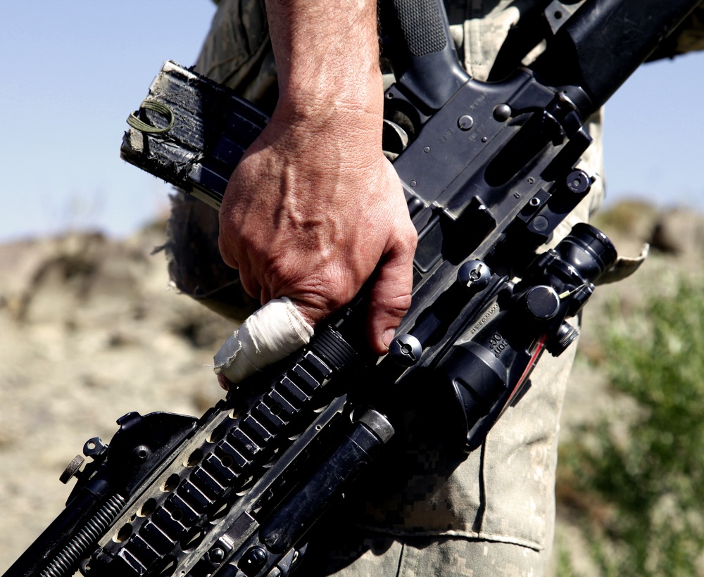 Cavalrymen patrol Paktika province