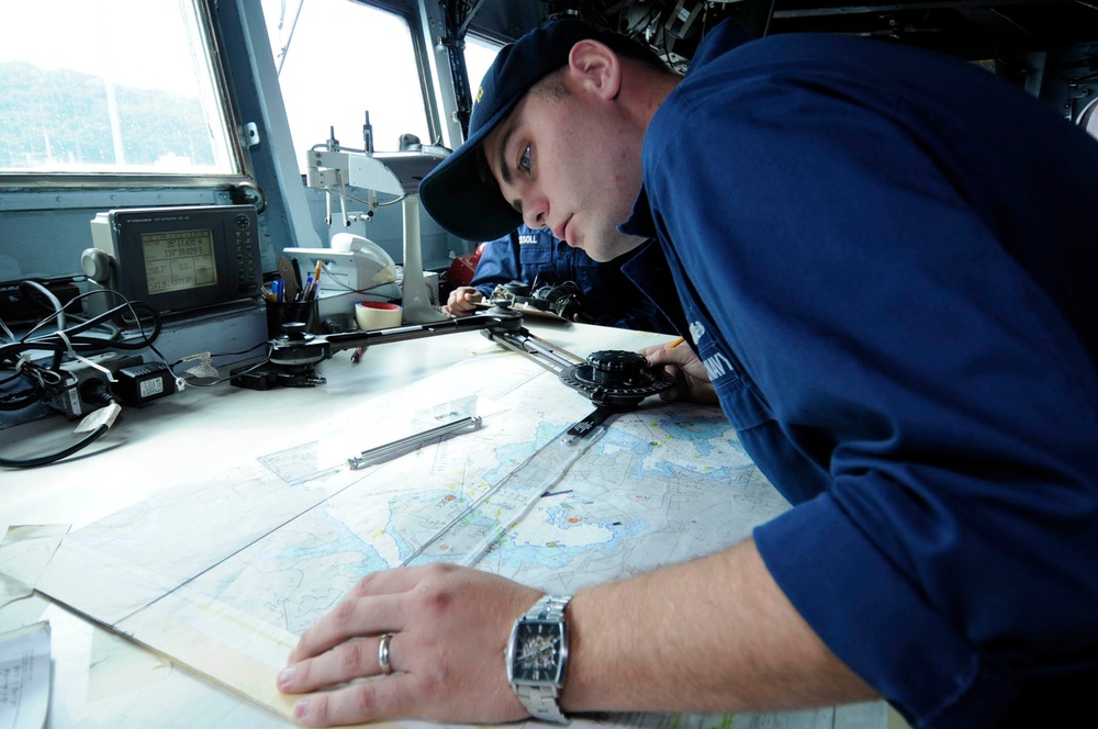 USS Blue Ridge action