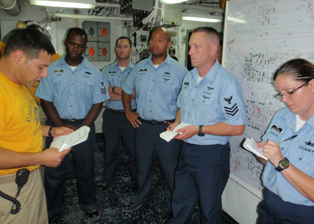 CPO Selectees Participate in DC Olympics Aboard USS Mount Whitney