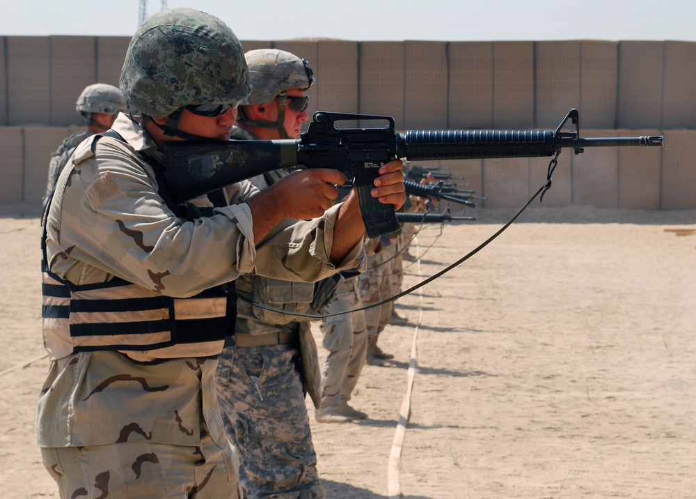 Joint U.S., Iraqi Army live-fire range