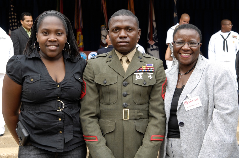 Naturalization Ceremony Honors New Uniformed Citizens