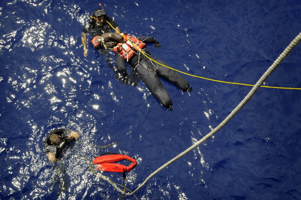 USS Blue Ridge action