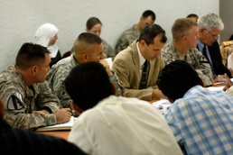 Ninewah provincial leaders and top U.S. leaders in Multi-National Division-North discuss the future of Ninewah