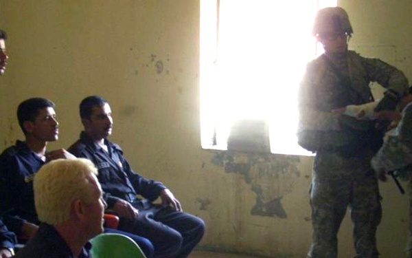 Hellraiser mortar platoon conducts training with Qayyarah Oil Refinery Protection Force