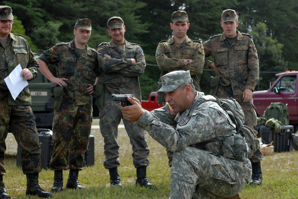 200th Military Police Command hosts German troops for marksmanship training