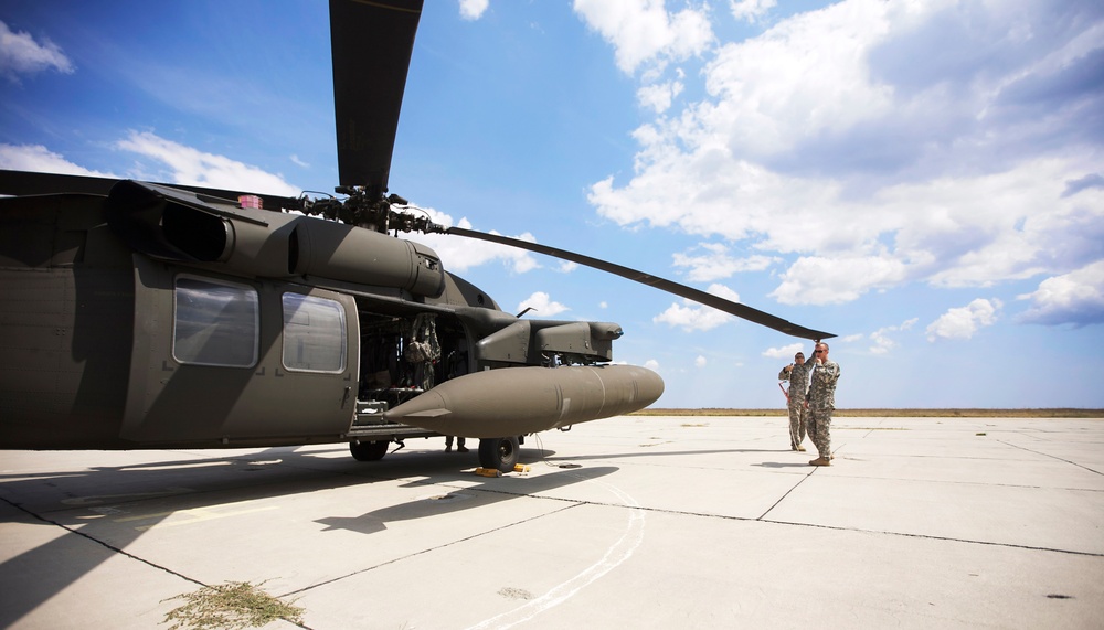 Taking off for Babadag Training Area