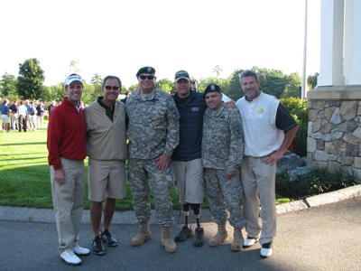 Wounded Soldiers With Sports Legends