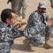 Iraqi police practice room clearing techniques