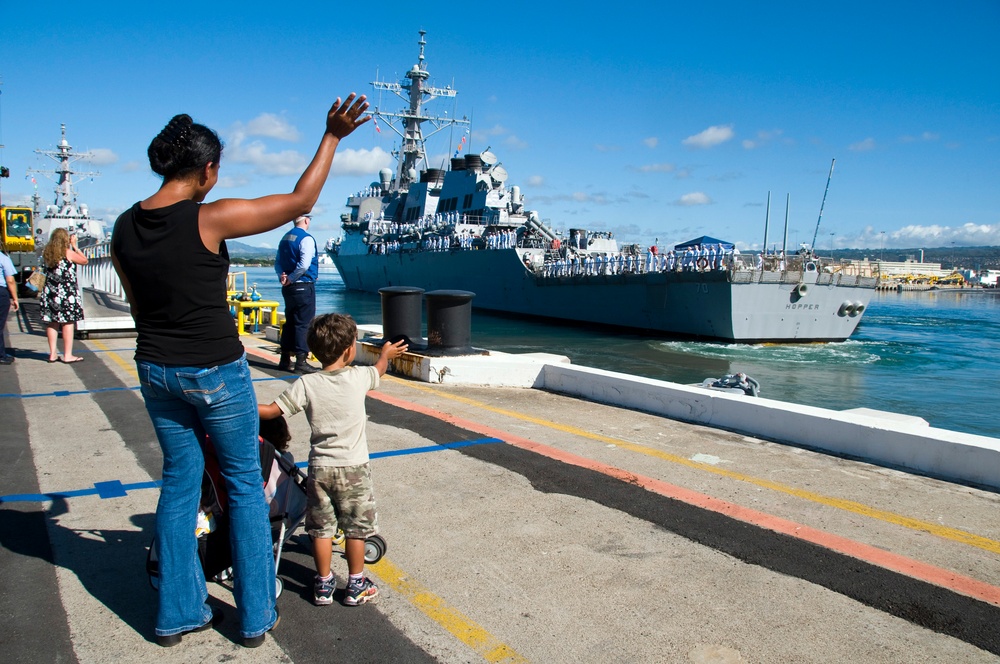 Departing Pearl Harbor