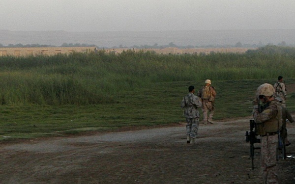 Marines conduct mentoring patrol with Afghan border police