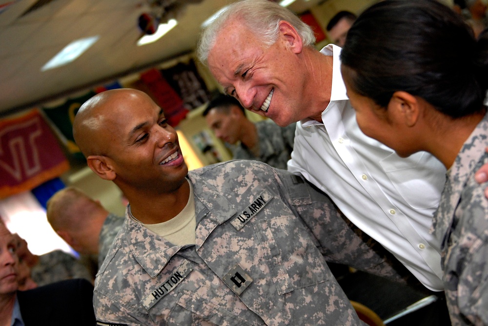 Biden Suprises Troops in Baghdad