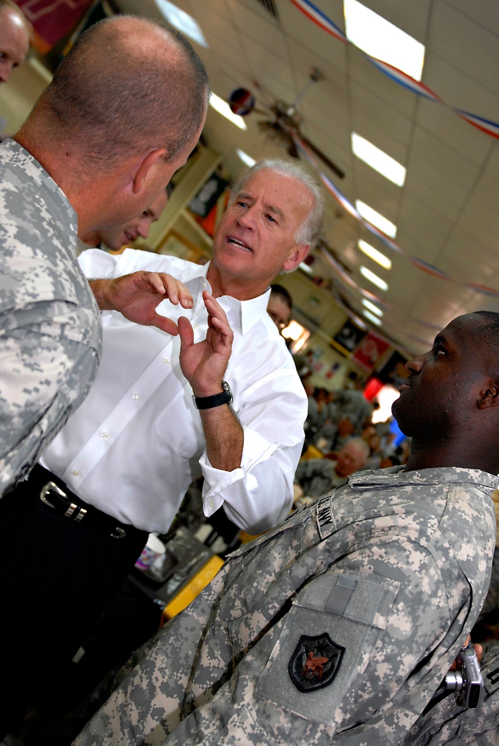 Biden suprises troops in Baghdad