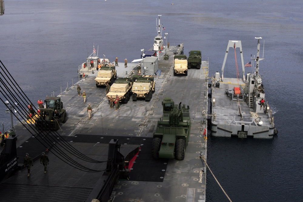 Marines Kickoff Maritime Pre-Positioning Force Offload Souda Bay 2009