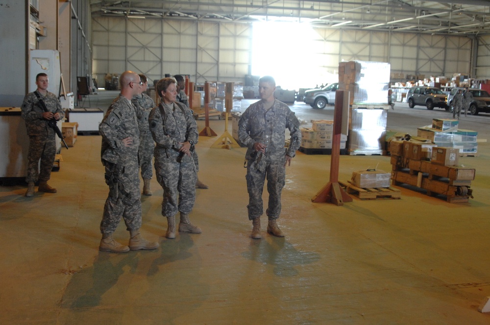 Brig. Gen. Heidi Brown visits FOB Delta