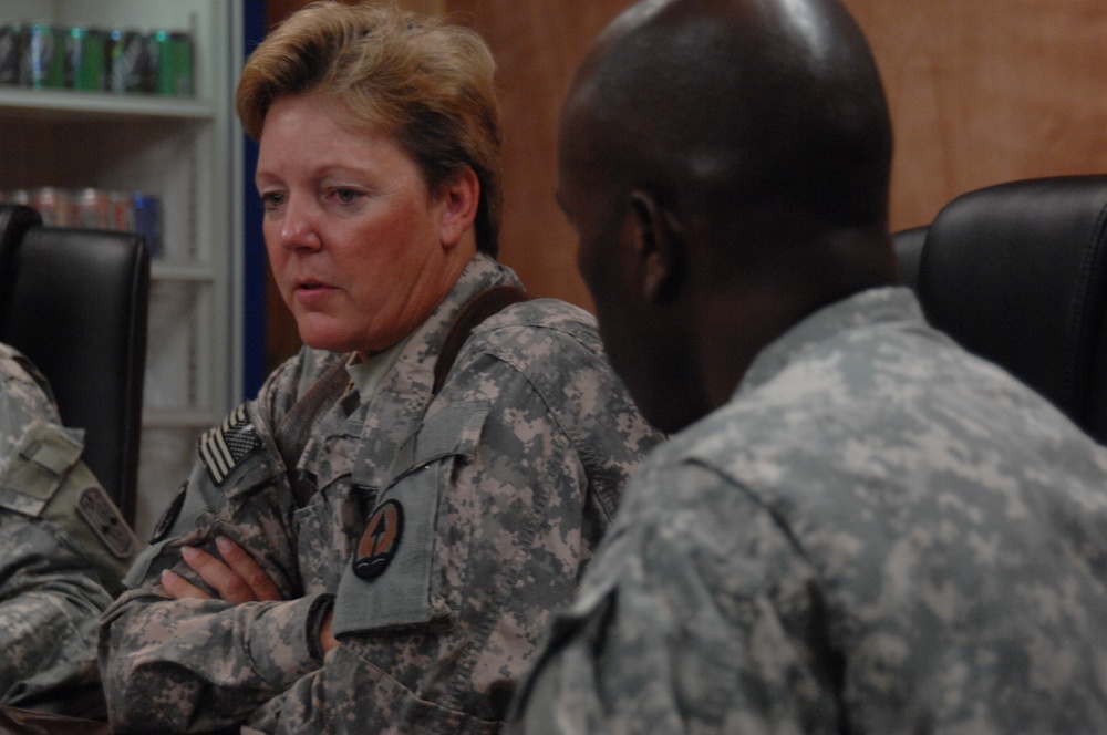 Brig. Gen. Heidi Brown visits FOB Delta