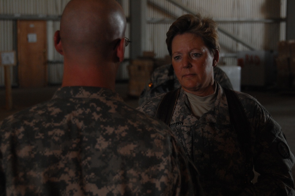 Brig. Gen. Heidi Brown visits FOB Delta