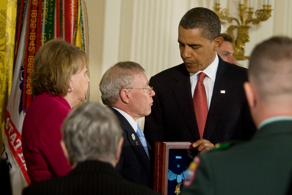 President Awards Medal of Honor to Fallen Soldier's Family