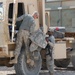 Soldiers prepare for a combat logistics convoy mission
