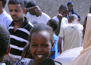 Camp Lemonier Servicemembers Deliver Footwear in Djibouti