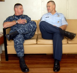 Top Air Force Enlisted Advisor Visits Navy Ship