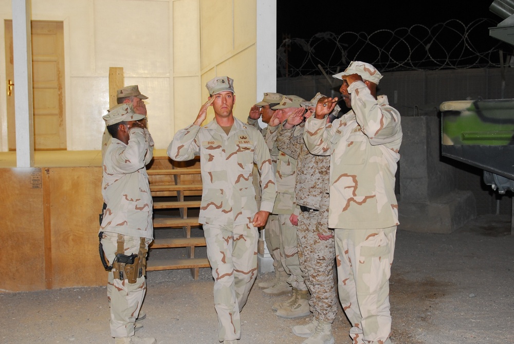 Contingency Operating Base Basra holds first chief petty officer pinning ceremony